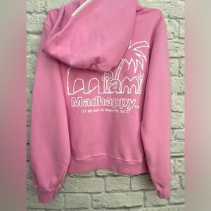 NEW Madhappy Miami Hoodie SMALL Exclusive Pink Unisex (small flaw)